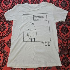 RARE FRANK IERO AND THE PATIENCE "I'M A MESS" GHOST SHIRT